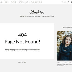 SALE Beehive Clean Personal Responsive Blogger Template image 4