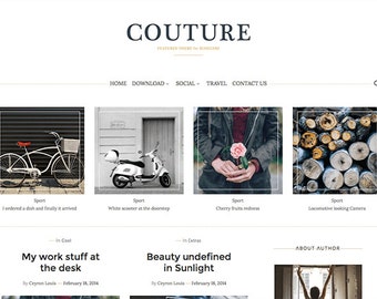 SALE Blogger Template Couture Blog Template