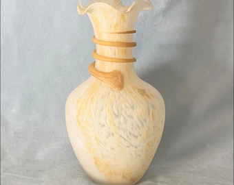 Vintage Murano Italy Art Glass Vase 10”