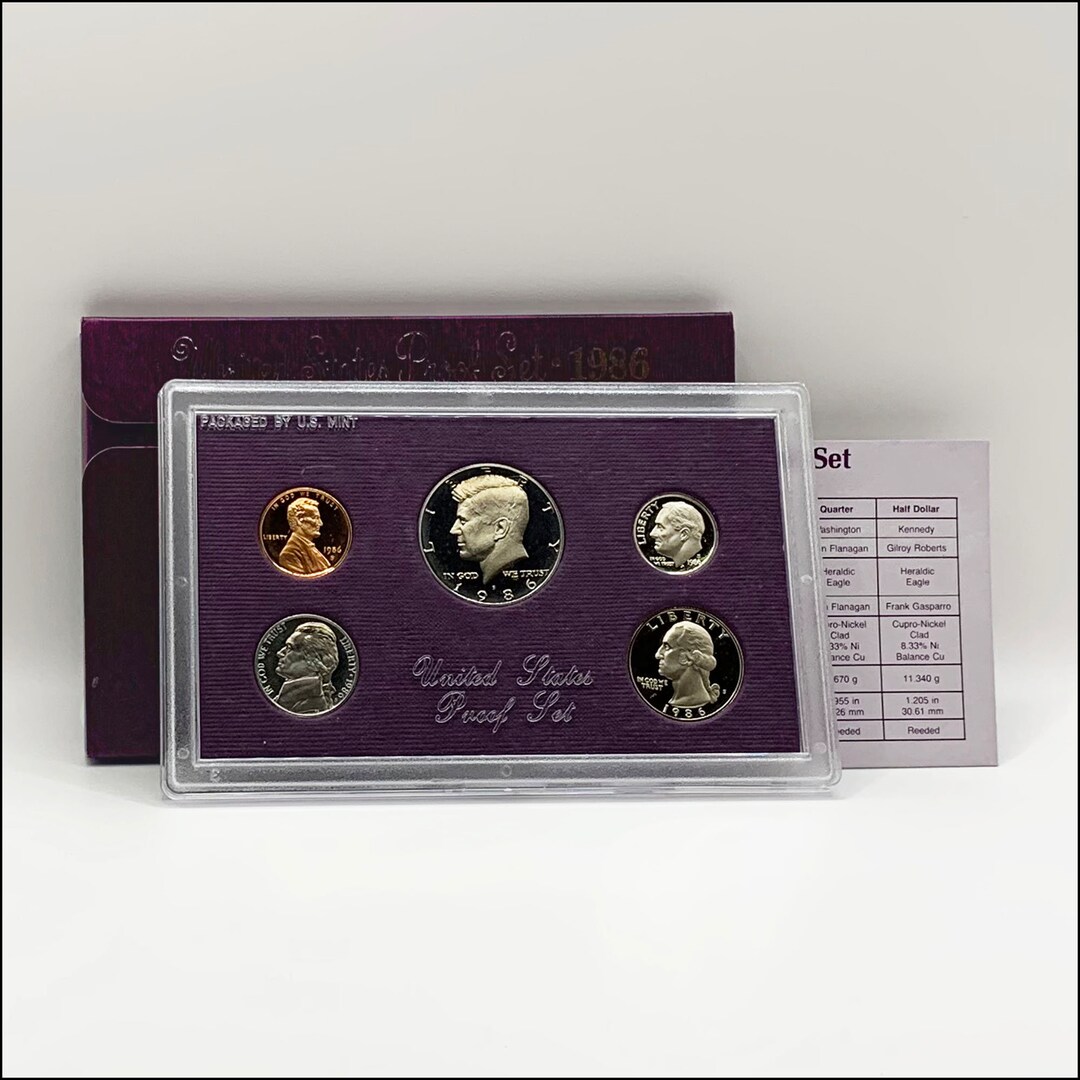 1986-S United States Proof Set With Original US Mint Case - Etsy