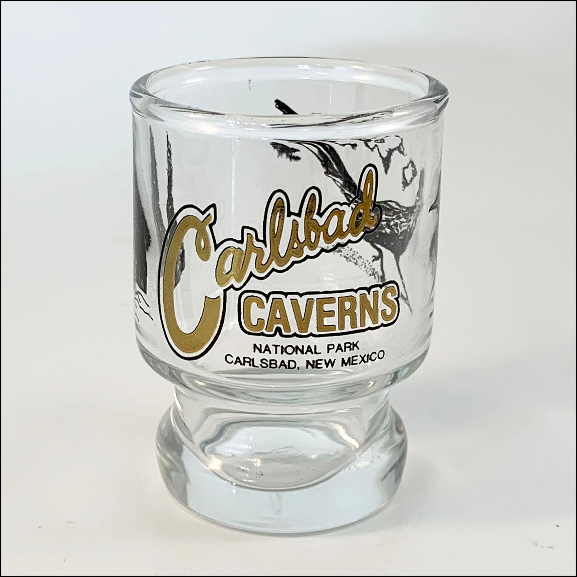 Shot Glasses Barware Carlsbad Caverns National Park Vintage New Mexico