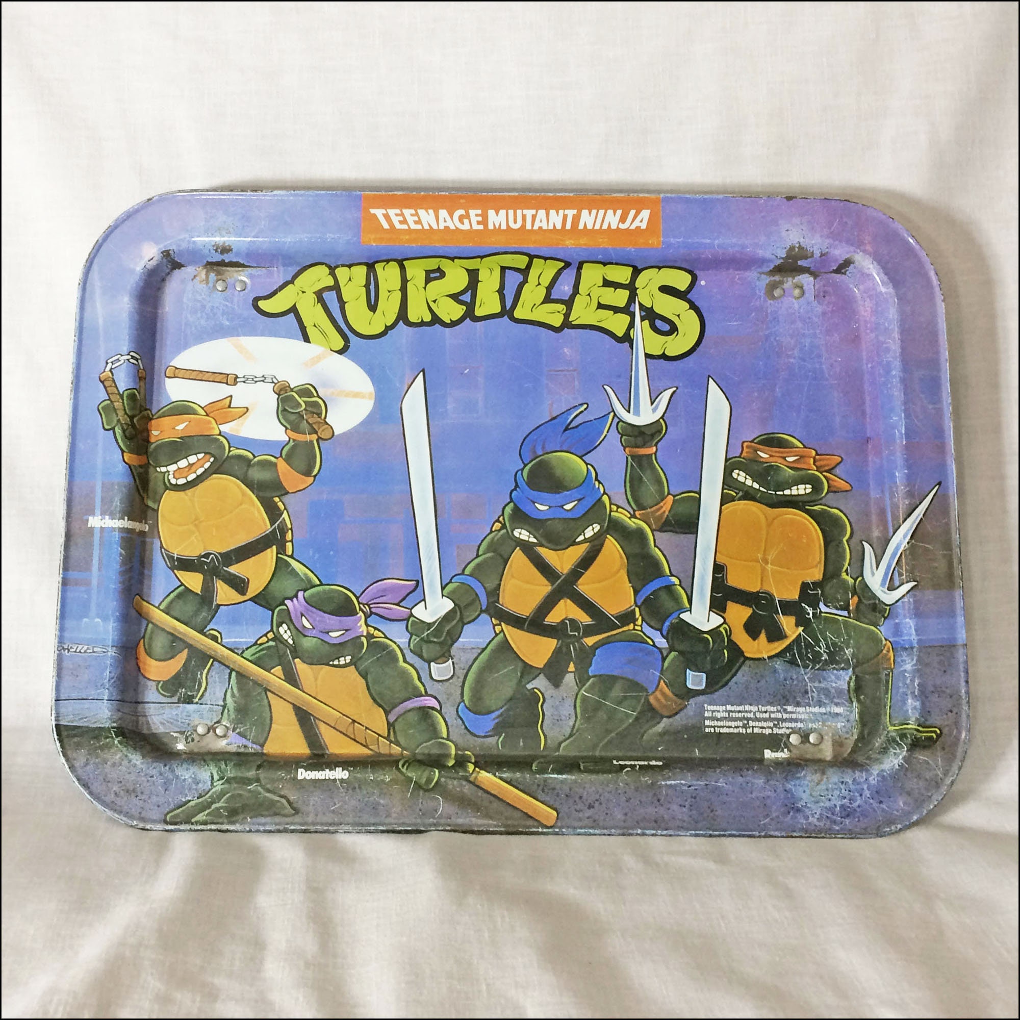 milla nautica Clip mariposa perfil Teenage Mutant Ninja Turtles Vintage Metal Lap Tray - Etsy España milla nautica Clip mariposa perfil Teenage Mutant Ninja Turtles Vintage Metal Lap Tray - Etsy España