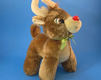 Reindeer Fawn Vintage Stuffed Animal