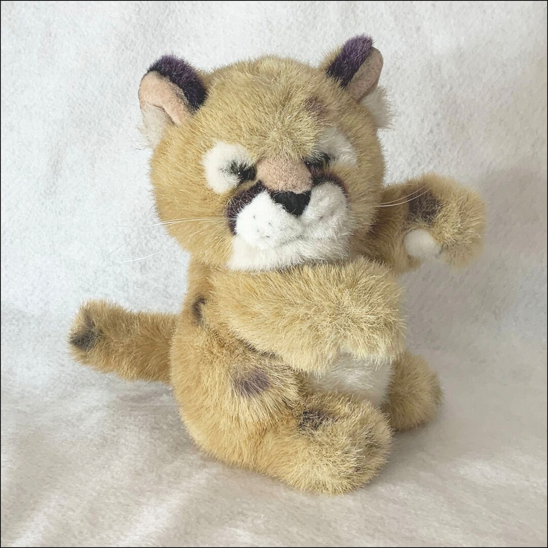 Vintage Cheetah Cub Plush Stuffed Animal 9 Etsy