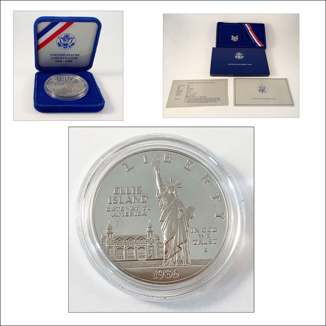 1986 Liberty Silver Dollar Proof Coin - Etsy