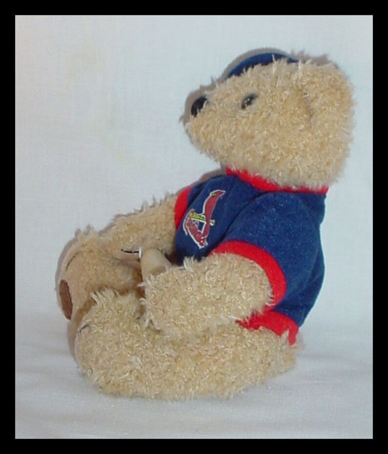 St Louis Cardinals Plush Teddy Bear Baseball Souvenir Etsy