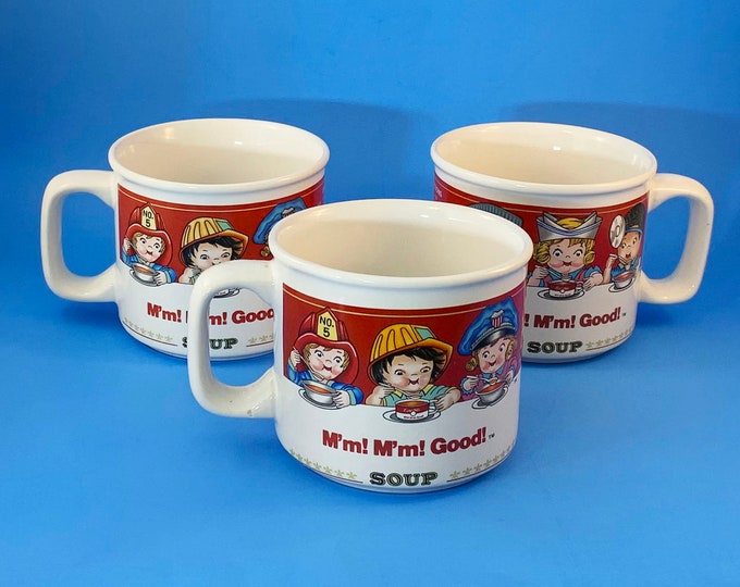 Vintage Campbells Soup Mugs, Set of 3 Etsy