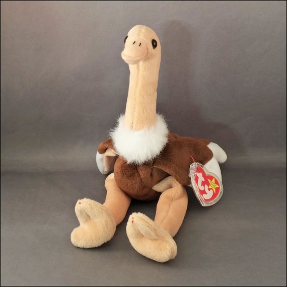 ostrich beanie baby