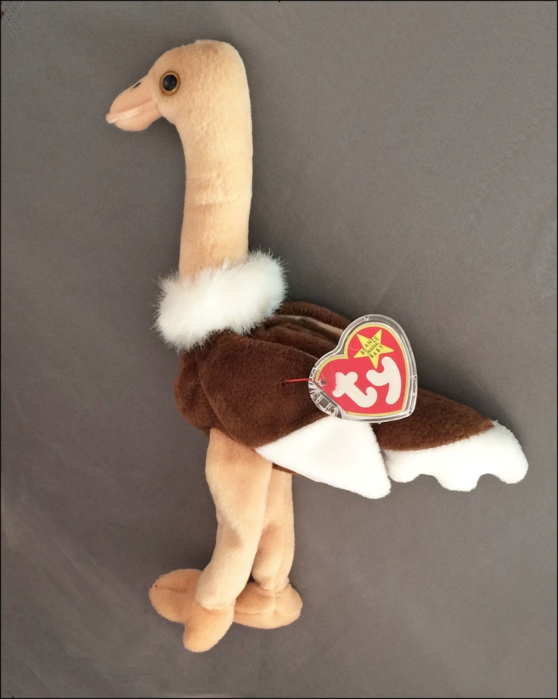 Ty Beanie Baby Stretch the Ostrich 1990s Etsy