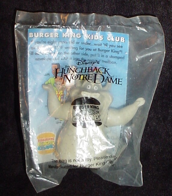 1996 Hunchback of Notre Dame Hugo Gargoyle Burger King Kids Club Toy Sealed 