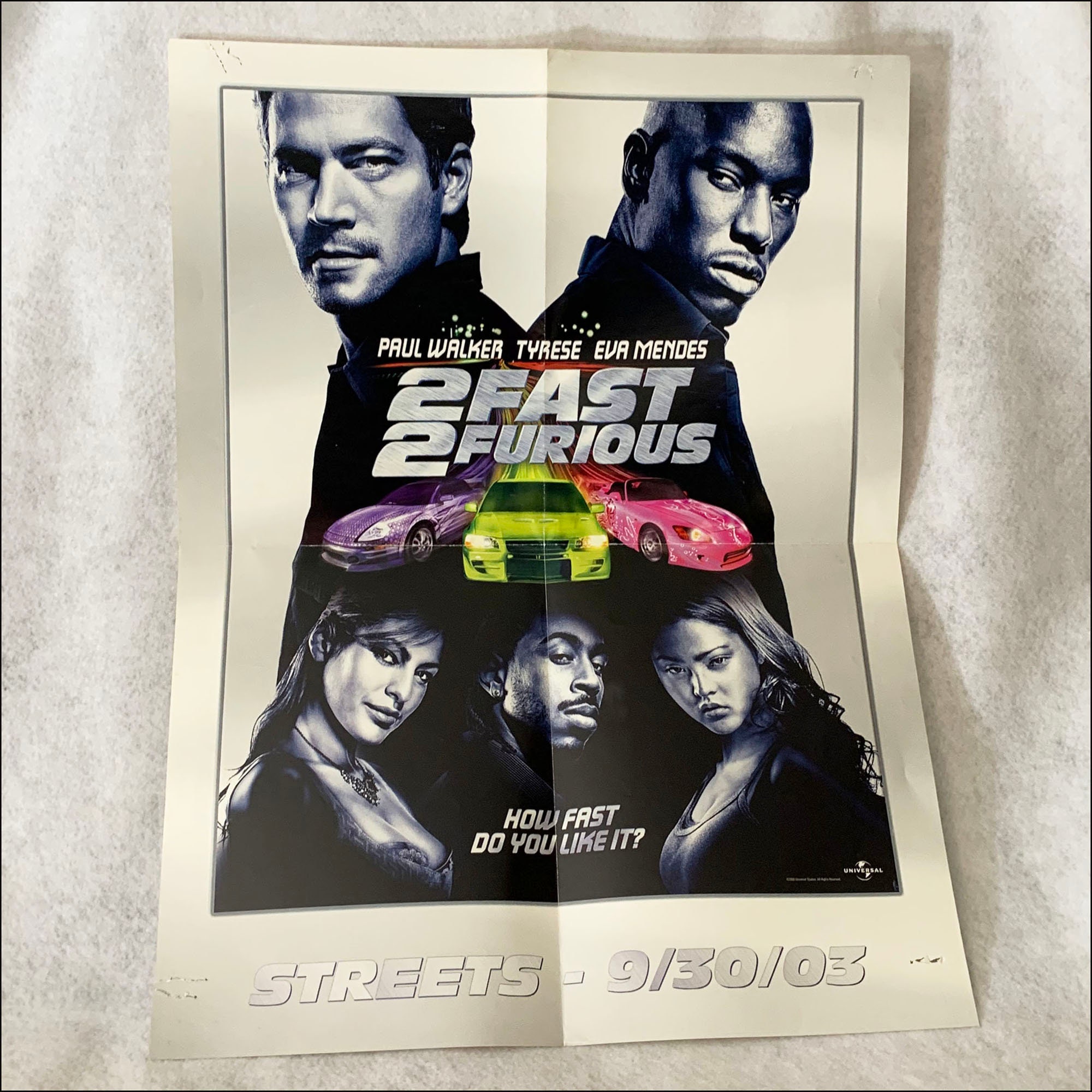 SF「ワイルド ガンズ」A2ポスター 2 FAST 2 FURIOUS(ワイルドスピード