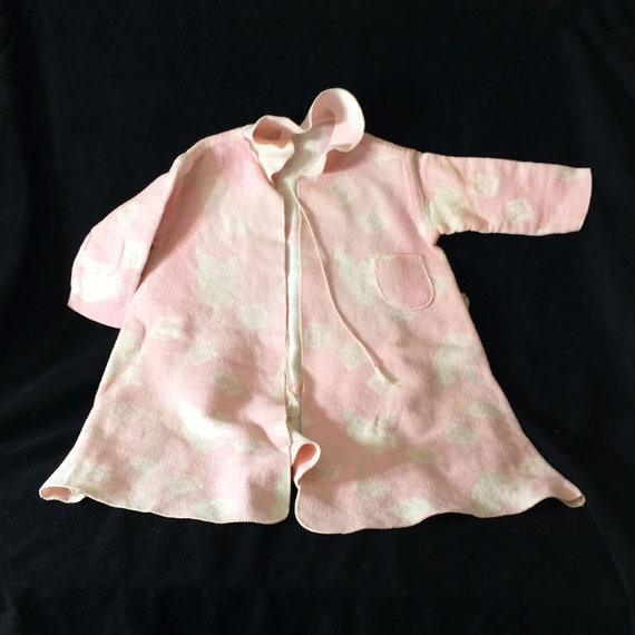 Vintage Beacon Blanket Child’s Robe Pink Doll Tedd