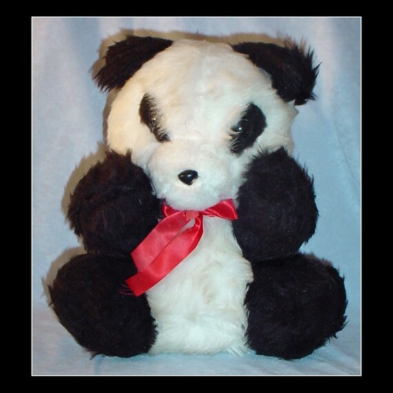 large stuffed panda