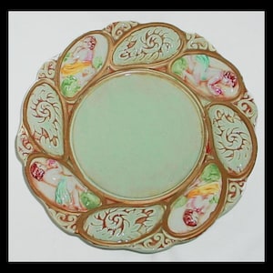 Cherub Angel Vintage 1950s Ornate Plate