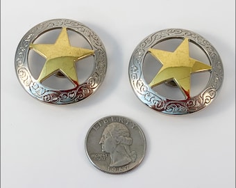 Texas Star Leathercraft Large Screwback 1.5" Conchos 2 pc
