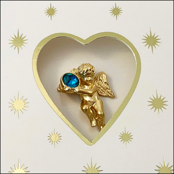 Avon Angel Vintage December Pin