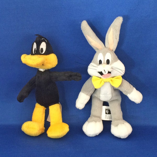 Vintage Bugs Bunny and Daffy Duck Looney Tunes Plushies