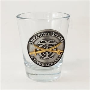 Las Vegas Vintage Shot Glass Mirage Treasure Island