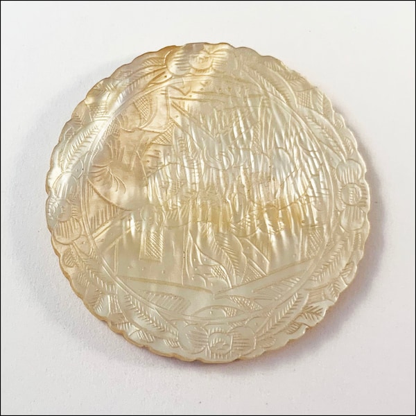 Antique Chinese Mother of Pearl Gaming Chips Etsy