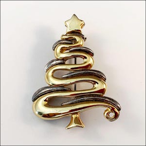 Christmas Tree Vintage Brooch Pin