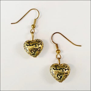 Heart Shaped Vintage Earrings