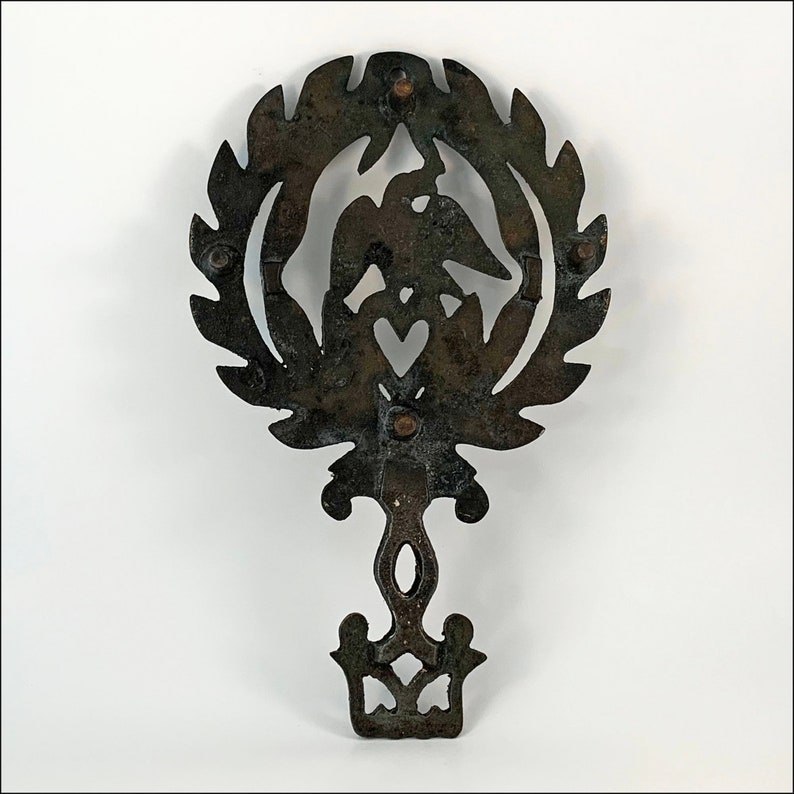 Vintage Cast Iron Eagle Trivet Etsy