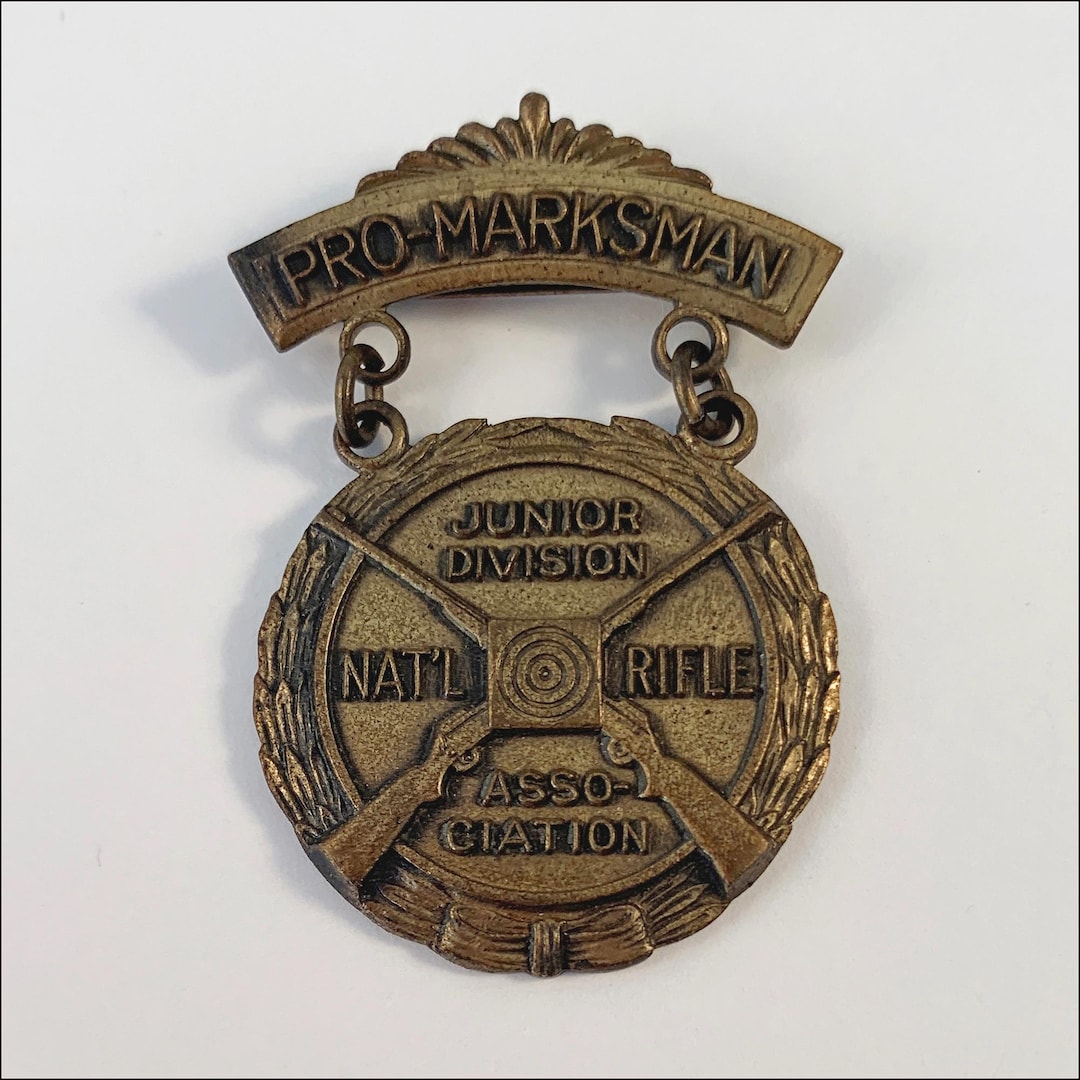 Vintage NRA National Rifle Association Junior Division Pro-marksman ...