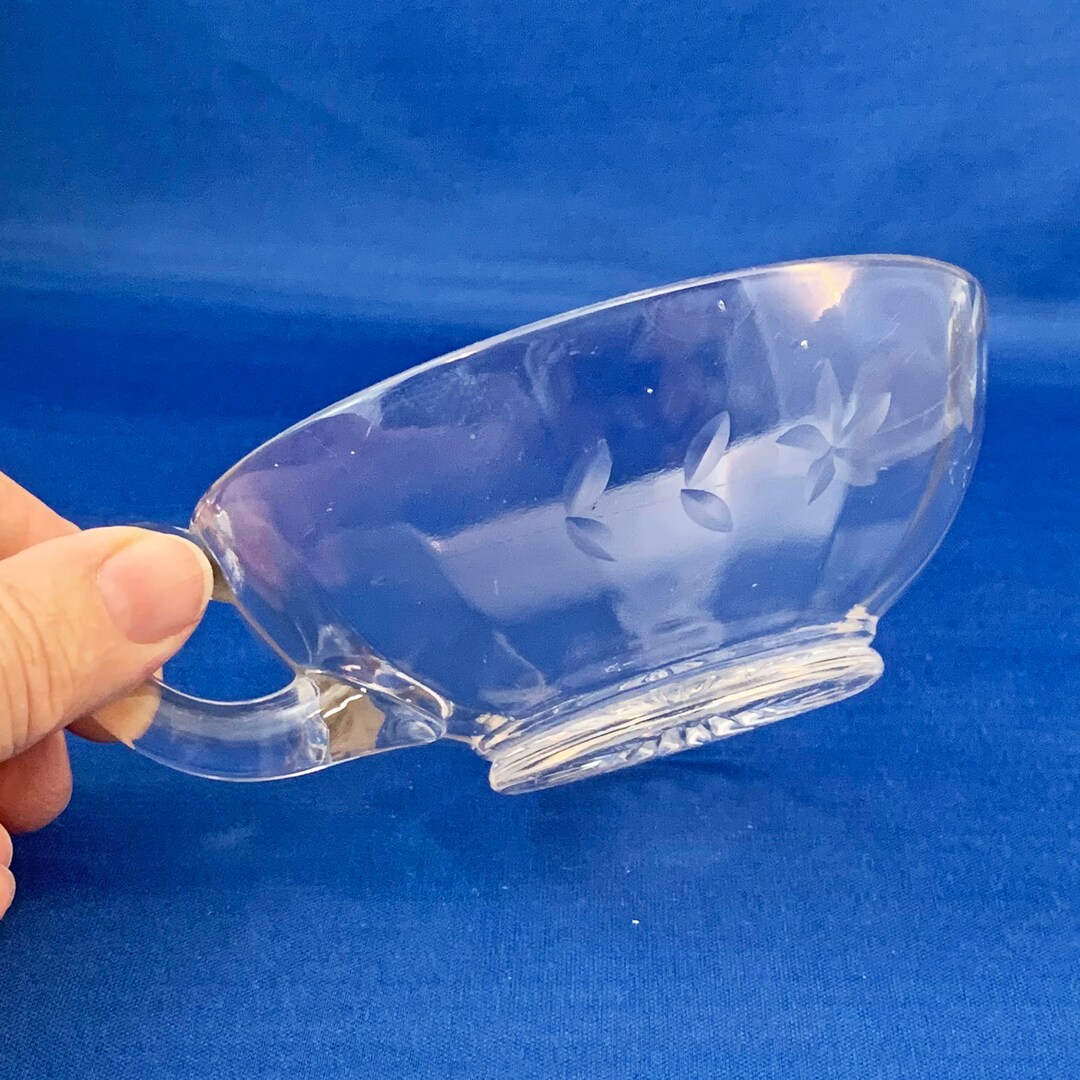 Vintage Glass Soup Cup Etsy