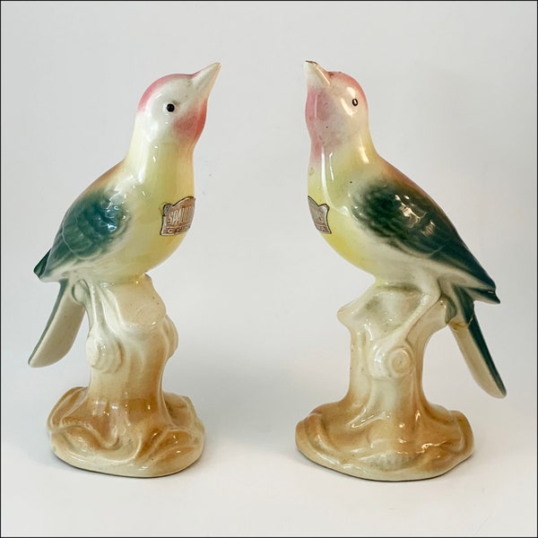 Royal Copley Bird Figurines Vintage Spaulding China AS IS