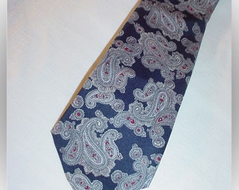 Antonio Calafatano Vintage Necktie Paisley Silk