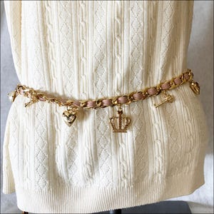 JUICY COUTURE チェーン　ベルト　ゴールドカラー　おしゃれ Juicy Couture Belt - Etsy