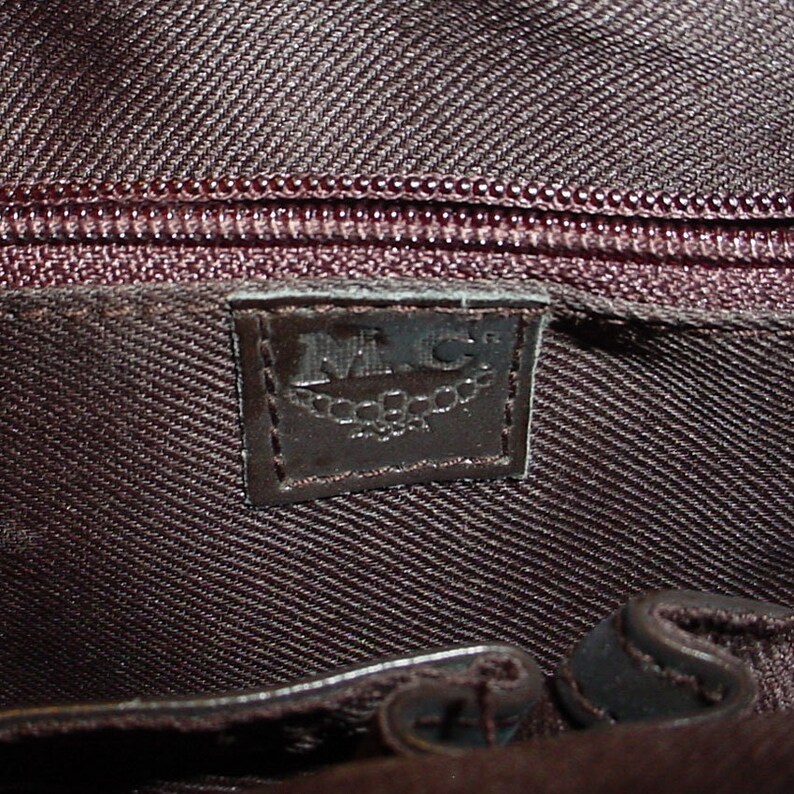 Vintage MC Leather Handbag - Etsy