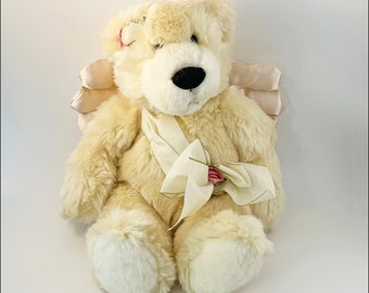 Vintage Teddy Bear Plush Angel Valentina
