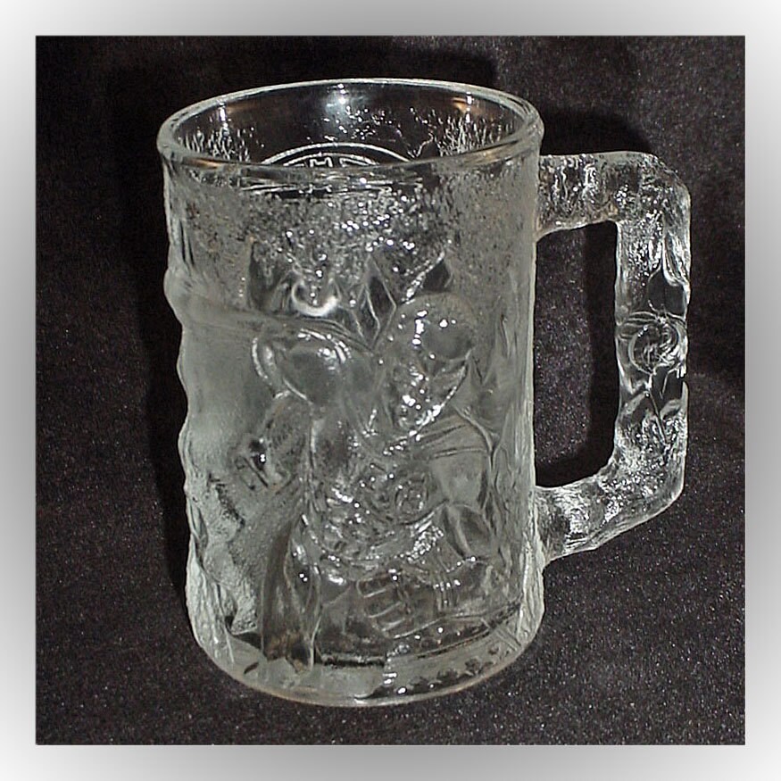 Vintage Glass Robin Mug McDonalds Batman Forever 1995 Made in Etsy