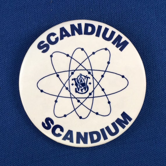 Scandium Vintage Button Pin NRA Convention