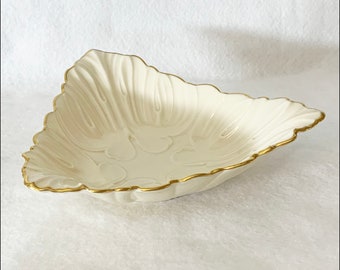 Lenox Triad Vintage Porcelain Dish with Gold Trim