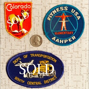 Vintage Patches – Your Choice – Automotive, Sports, Travel, Work Uniform image 3