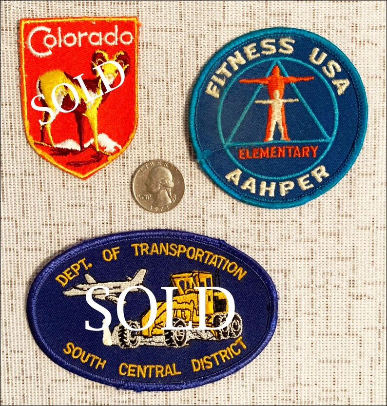 Vintage Patches – Your Choice – Automotive, Sports, Travel, Work Uniform image 3