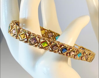 Vintage Gemstone Tennis Bracelet