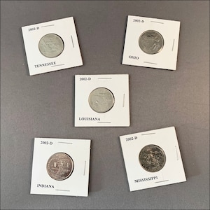 2002-D State Quarters Uncirculated 5 pc