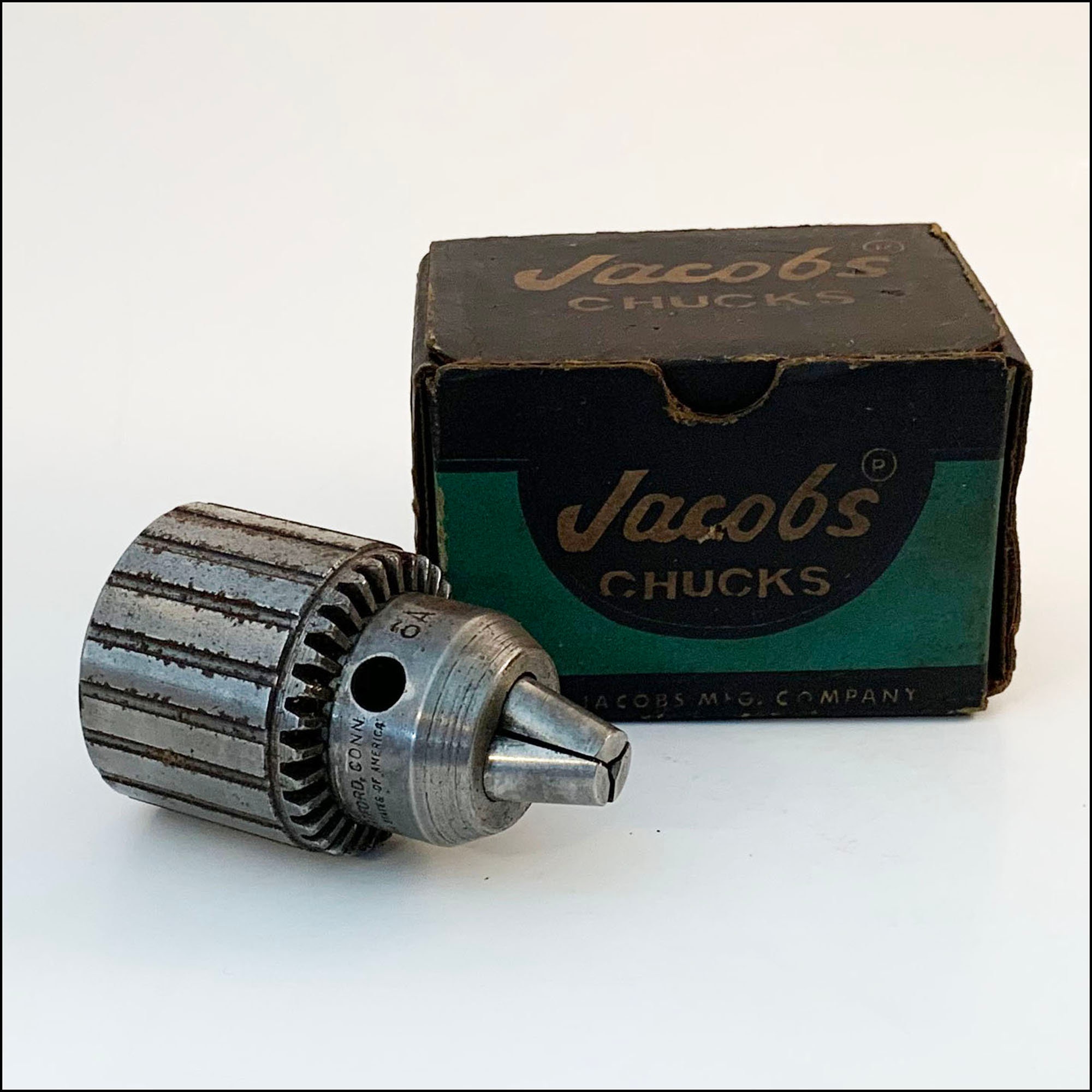 Vintage Jacobs 6A 2A Plain Bearing Chuck Mount No 2