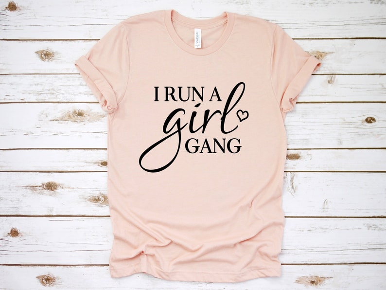 Download I run a girl gang Mom of twins T-Shirt Mom Life Shirts | Etsy