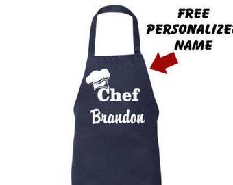 Personalized Apron, custom apron, Mens Apron, chef apron, womens apron, Aprons for him, Birthday Day, Husband, Boyfriend Gift, Apron for her