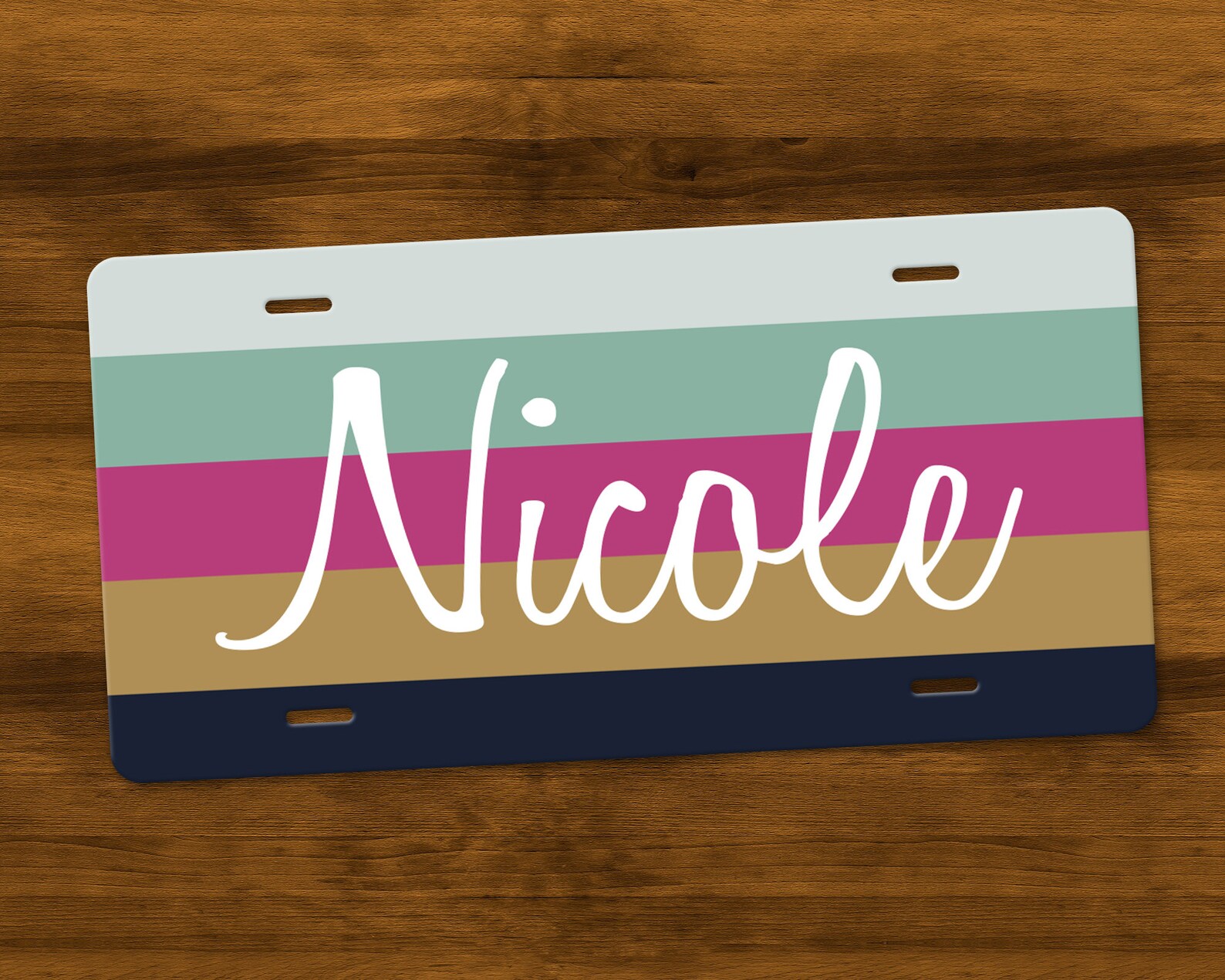 Personalized name car tag custom name license plate girly | Etsy