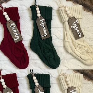 Customize Your Stocking Tags with Printable Name Labels