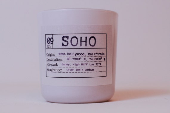 Flores Lane Soho Candle Etsy
