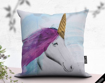 Unicorn Mom Playful Decorative Pillow Cover