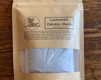 Lavender Dryer-Bath Tea Bags 4 Pak