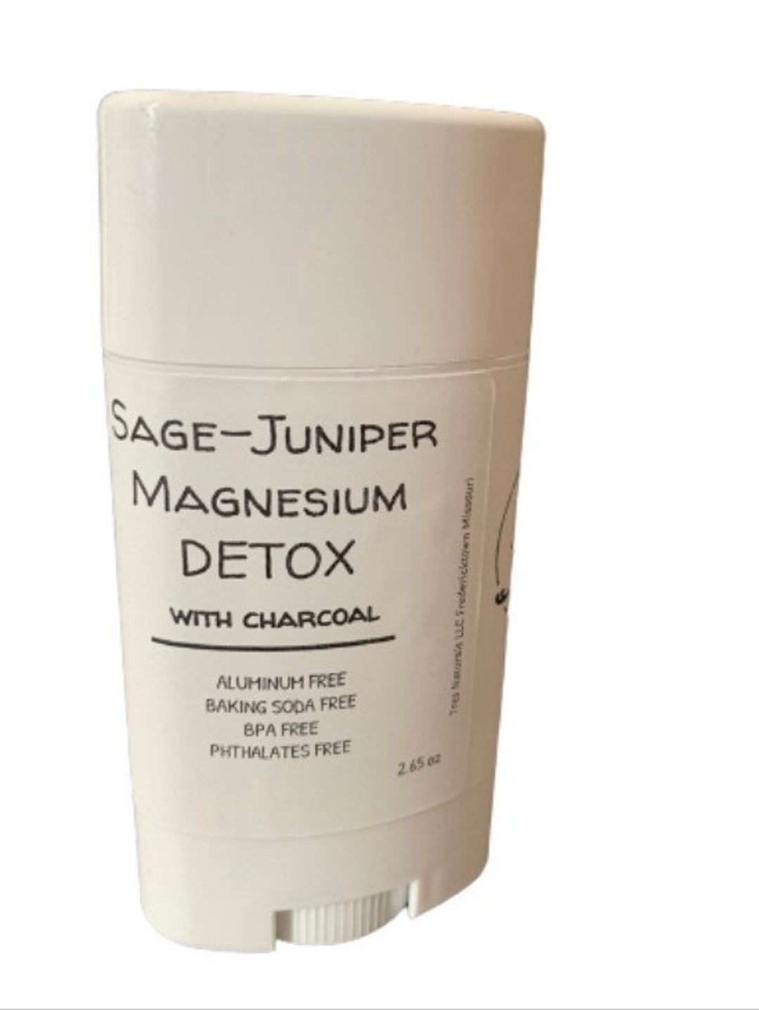 Magnesium Detox Deodorant With Charcoal 2.65oz Sagejuniper or Tropical Coconut Pineapple With