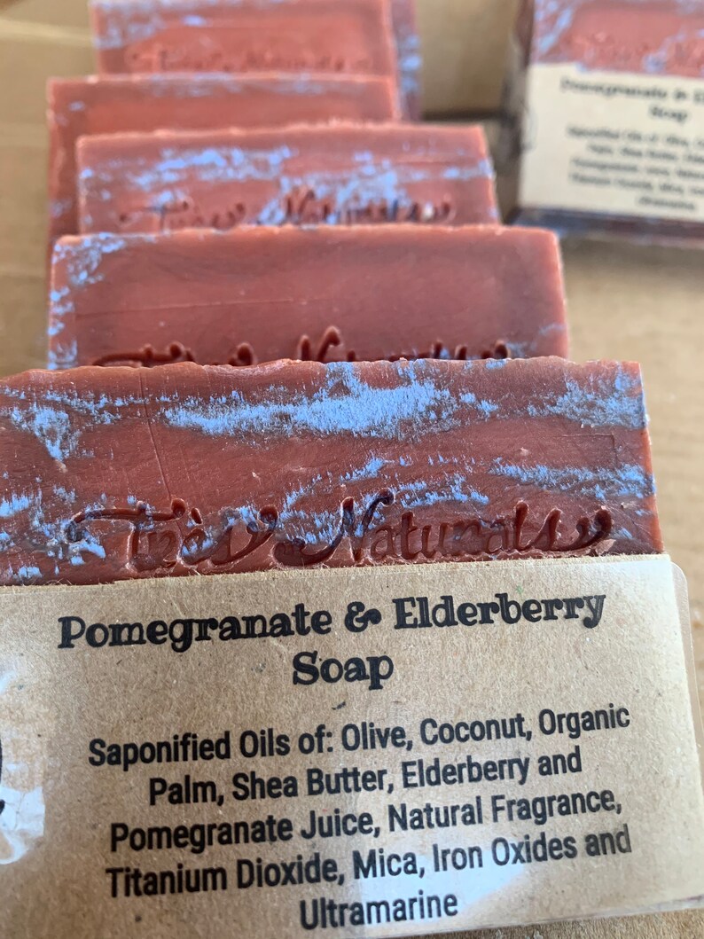 Pomegrante Elderberry Soap 2PAK Etsy
